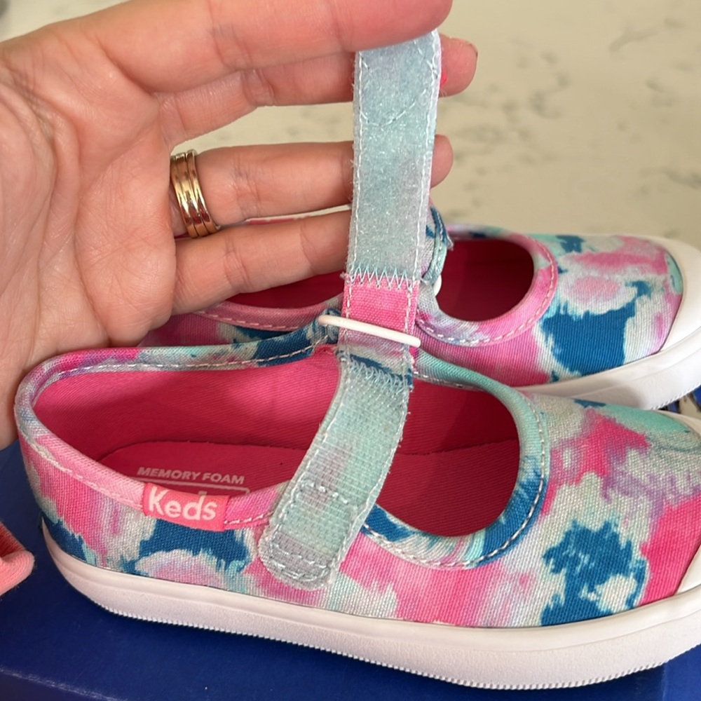 Keds Harper Tie Dye Mary Jane Flats NEW Toddler 7 - Picture 7 of 9
